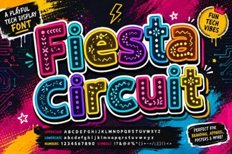 Stylish Fiesta Font for Event Design Projects