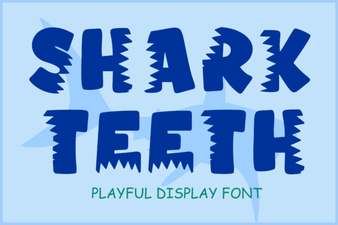 Shark Teeth Font Ideas for Creative Designs