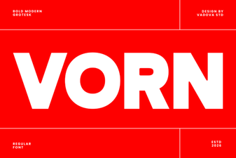 Vorn Font: Clean Typography for Modern Design