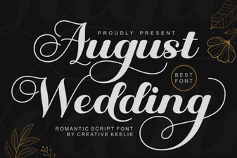 August Wedding Fonts: Elegant Choices for Invitations