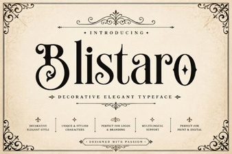 Blistaro: Creative Font Design Ideas & Projects