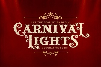 Illuminate Your Designs with a Carnival Lights Font