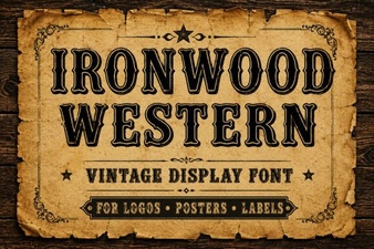 Ironwood Western Font: Design Projects & Uses