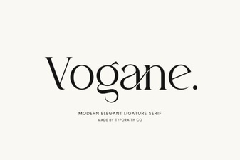Introducing Vogane Font for Modern Design Projects